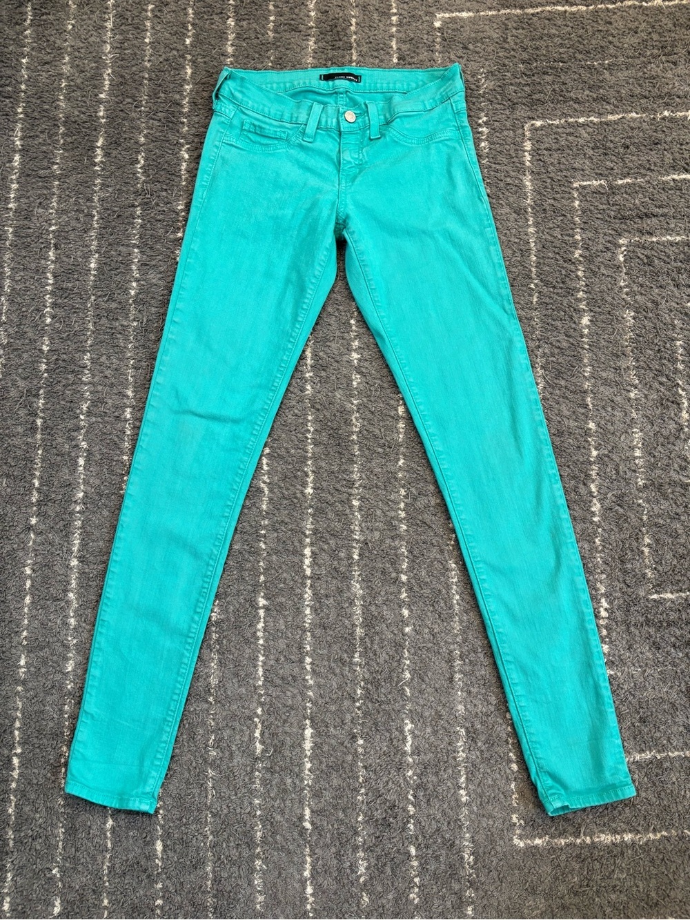 Flying Monkey Straight Leg Jeans in Teal Latigo Bay - Picture 8 of 10